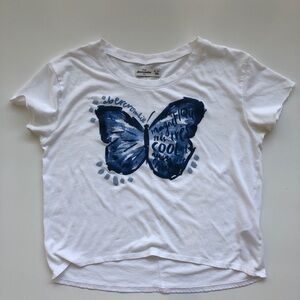 abercrombie kids Girl’s Painted Butterfly Tee XL (16)